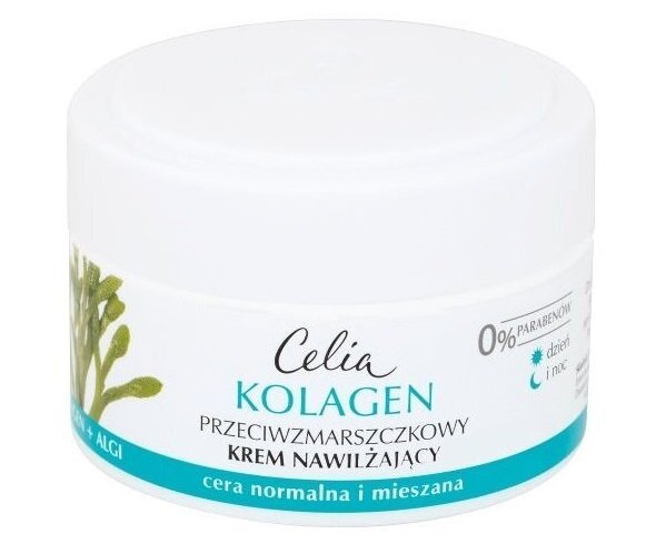 Drėkinamasis veido kremas Celia Collagen Algae 50 ml kaina ir informacija | Veido kremai | pigu.lt