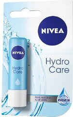 Крем для губ Nivea Hydro Care, 4.8 г цена и информация | Помады, бальзамы, блеск для губ | pigu.lt