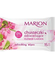 Drėkinančios servetėlės veidui Marion Flower Garden 15 vnt. kaina ir informacija | Veido prausikliai, valikliai | pigu.lt