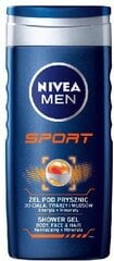 Гель для душа nivea men 250мл sport для мужчин цена и информация | Масла, гели для душа | pigu.lt