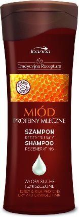 Plaukų šampūnas su medumi ir pieno baltymais Joanna Traditional Recipe, 300 ml цена и информация | Šampūnai | pigu.lt