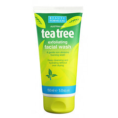 Veido prausiklis Beauty Formulas Tea Tree Exfoliating Facial Wash 150ml kaina ir informacija | Beauty Formulas Kvepalai, kosmetika | pigu.lt