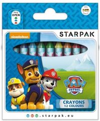 Vaškinės kreidelės Starpak Paw Patrol, 12vnt kaina ir informacija | Piešimo, tapybos, lipdymo reikmenys | pigu.lt