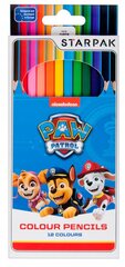 Spalvoti pieštukai Starpak Paw Patrol, 12 vnt. kaina ir informacija | Piešimo, tapybos, lipdymo reikmenys | pigu.lt