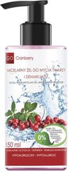 Micelinis gelis veido prausiklis - makiažo valiklis GoCranberry, 150 ml kaina ir informacija | Veido prausikliai, valikliai | pigu.lt