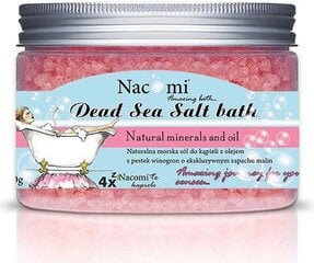 Vonios druska Nacomi Dead Sea bath salt Sweet raspberry cupcake, 450g kaina ir informacija | Dušo želė, aliejai | pigu.lt