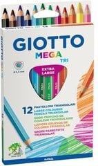 Карандаши GIOTTO MEGA TRIKAMPIAI 220600 FILA/LYRA цена и информация | Принадлежности для рисования, лепки | pigu.lt