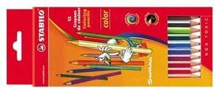 Spalvoti pieštukai Stabilo, 12 spalvų kaina ir informacija | Piešimo, tapybos, lipdymo reikmenys | pigu.lt