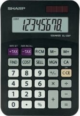 Калькулятор Sharp EL 330F, черный цена и информация | Kanceliarinės prekės | pigu.lt