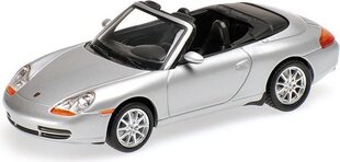Модель Minichamps Minichamps 400061091 Porsche 911 (996) Cabriolet 1998,silver цена и информация | Игрушки для мальчиков | pigu.lt