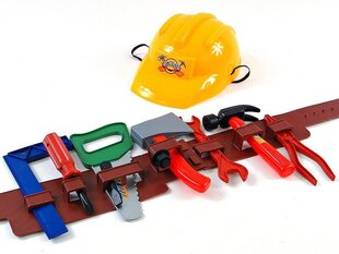 Statybos įrankių rinkinys su šalmu ir diržu Adar kaina ir informacija | Žaislai berniukams | pigu.lt