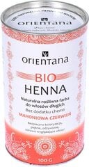 Краска для волос Orientana Bio Henna Mahogany Red, 100 г цена и информация | Краска для волос | pigu.lt