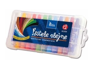 Aliejinės pastelės KT020AB, 12 vnt. kaina ir informacija | Piešimo, tapybos, lipdymo reikmenys | pigu.lt