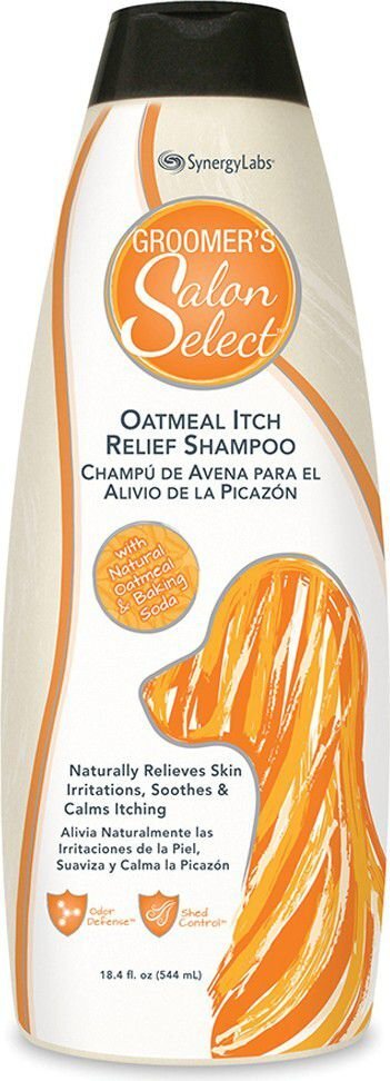 Šampūnas jautrios odos šunims Groomer's Salon Select Oatmeal Itch Relief, 544 ml kaina ir informacija | Kosmetinės priemonės gyvūnams | pigu.lt