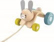 Trauktukas PlanToys Hopping Rabbit цена и информация | Žaislai kūdikiams | pigu.lt