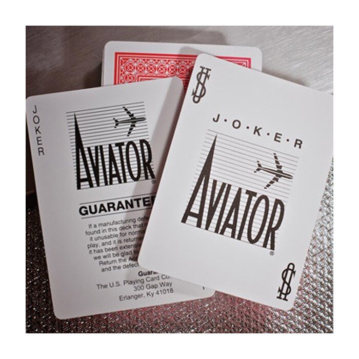 Pokerio kortos Aviator Jumbo, raudona цена и информация | Azartiniai žaidimai, pokeris | pigu.lt