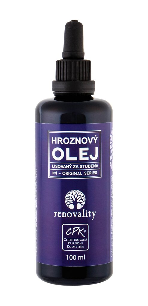 Kūno aliejus su vynuogių aliejumi Renovality 100 ml цена и информация | Kūno kremai, losjonai | pigu.lt