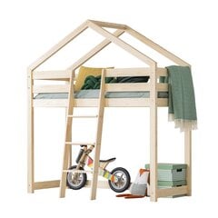 Lova-namelis Dalidda-4 su kopėčiomis, 90x200 cm, ąžuolo spalvos kaina ir informacija | Selsey Vaiko kambario baldai | pigu.lt
