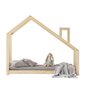 Lova-namelis Dalidda, 80x200 cm, ąžuolo spalvos kaina ir informacija | Vaikiškos lovos | pigu.lt