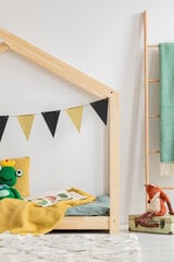 Кровать Kevin, 80х200 см, цвета дуба цена и информация | Детские кровати | pigu.lt