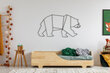Lova Davitez, 90x200 cm, ąžuolo spalvos kaina ir informacija | Vaikiškos lovos | pigu.lt
