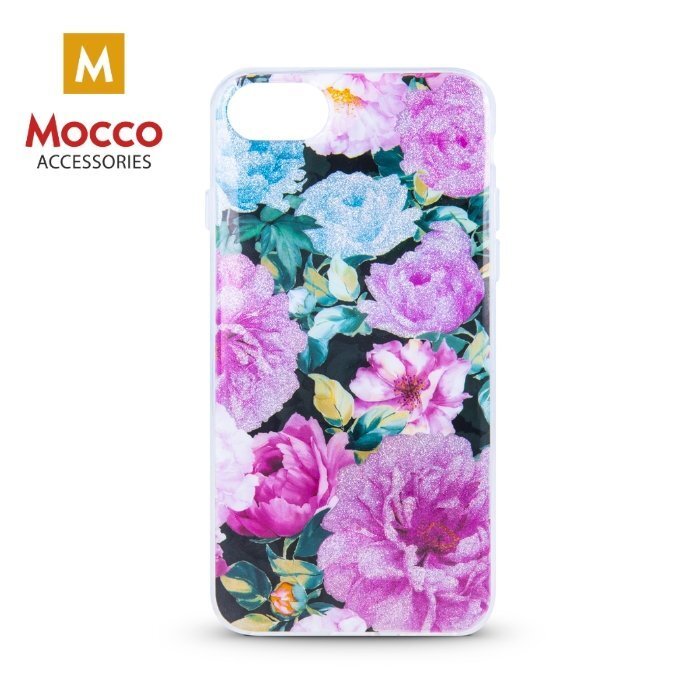 Mocco Spring Case Silicone Back Case for Apple iPhone XS Max (Pink Peonies) kaina ir informacija | Telefono dėklai | pigu.lt