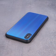 Mocco Aurora Glass Silicone Back Case for Apple iPhone 6 Plus / 6S Plus Blue kaina ir informacija | Telefono dėklai | pigu.lt