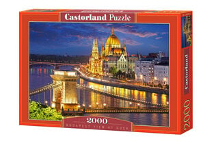 Castorland пазл Budapest view at dusk, 2000 элементов цена и информация | Пазлы | pigu.lt