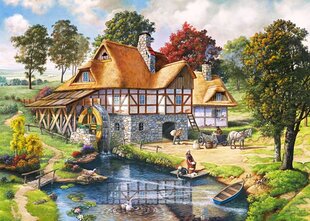 Castorland dėlionė Water Mill Cottage, 2000 detalių kaina ir informacija | Dėlionės (puzzle) | pigu.lt