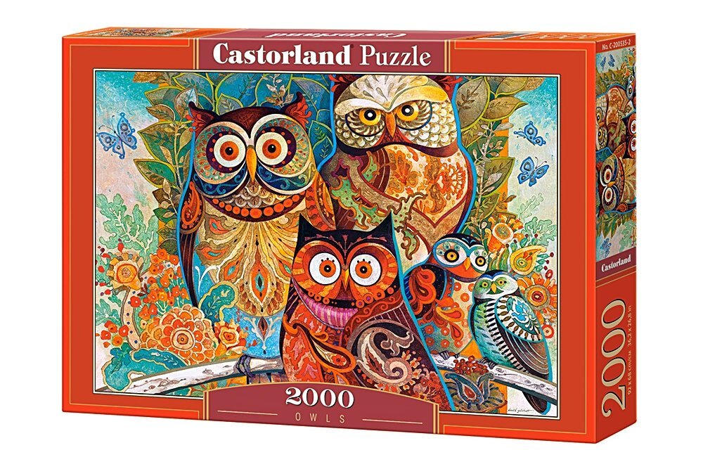 Dėlionė Castorland Owls, 2000 detalių kaina ir informacija | Dėlionės (puzzle) | pigu.lt