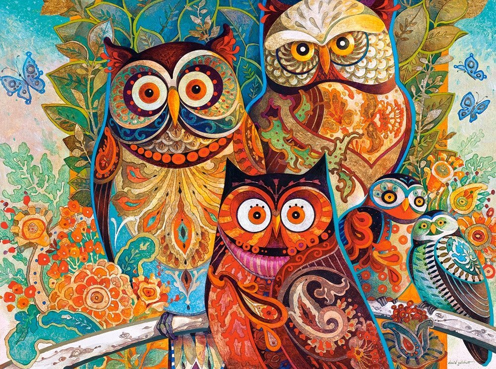 Dėlionė Castorland Owls, 2000 detalių kaina ir informacija | Dėlionės (puzzle) | pigu.lt