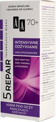 Maitinamasis paakių kremas brandžiai odai AA 5Repair 70+, 15 ml kaina ir informacija | Paakių kremai, serumai | pigu.lt