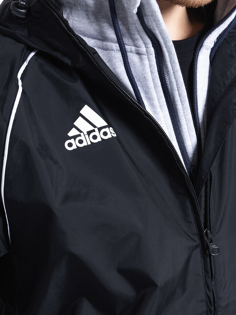 Sportinė striukė vyrams Adidas Core 18 RN M CE9048, juoda kaina ir informacija | Vyriškos striukės | pigu.lt