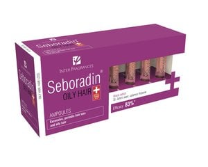 Ampulės riebiems plaukams Seboradin Med, 14 x 5,5 ml kaina ir informacija | Seboradin Kvepalai, kosmetika | pigu.lt