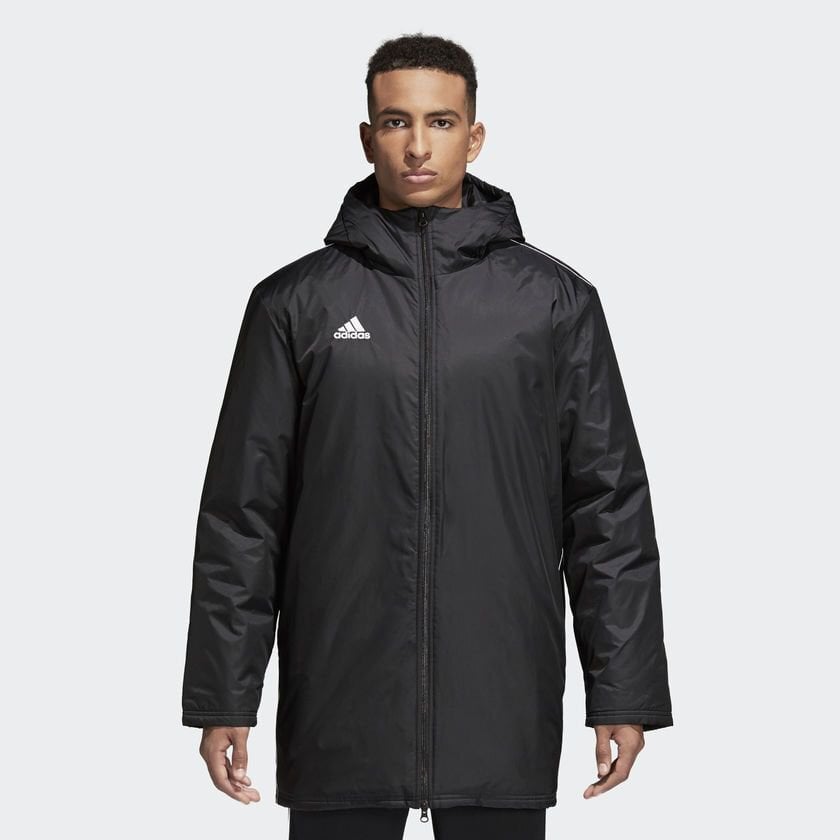 Striukė vyrams Adidas Core18 STD JKT M CE9057, juoda цена и информация | Vyriškos striukės | pigu.lt