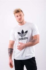 Marškinėliai vyrams Adidas Trefoil White CW0710, balti kaina ir informacija | Vyriški marškinėliai | pigu.lt