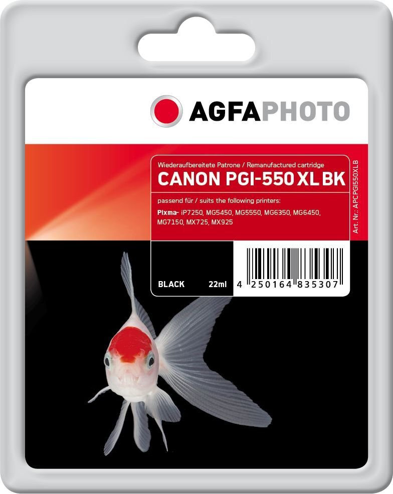 AgfaPhoto APCPGI550XLB цена и информация | Kasetės rašaliniams spausdintuvams | pigu.lt