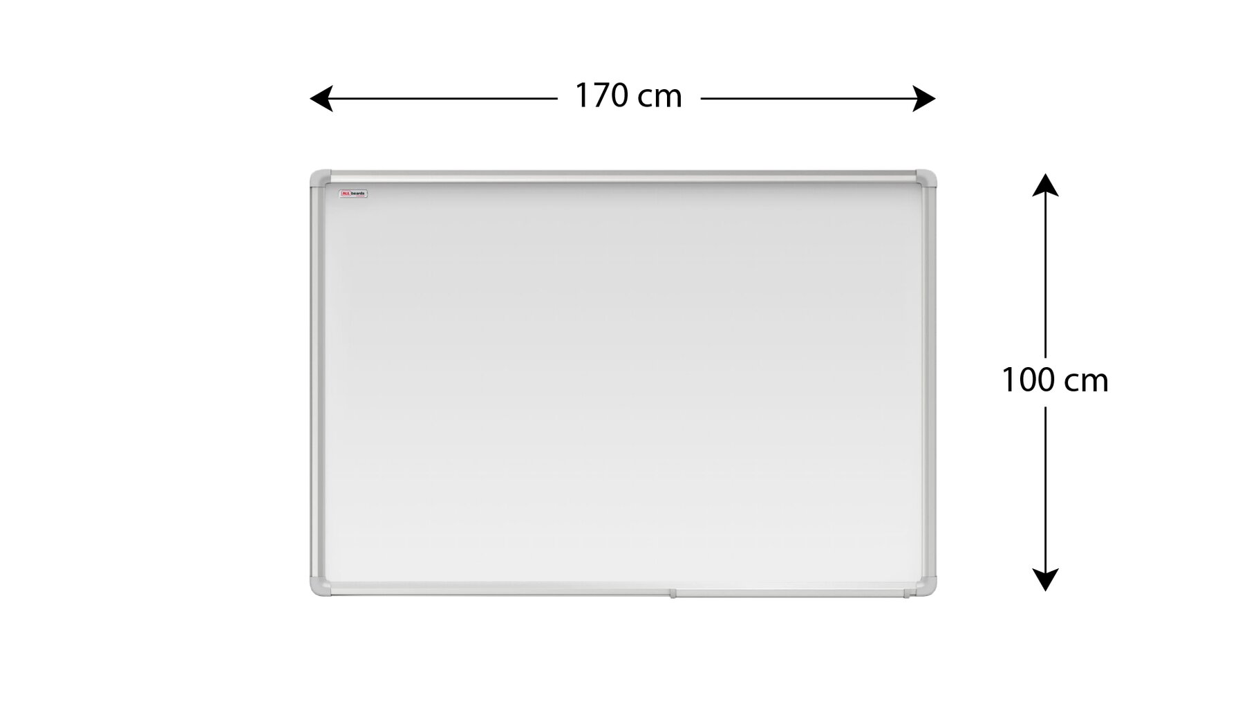 Porcelianinė magnetinė lenta Allboards, 170x100 cm P3 kaina ir informacija | Kanceliarinės prekės | pigu.lt