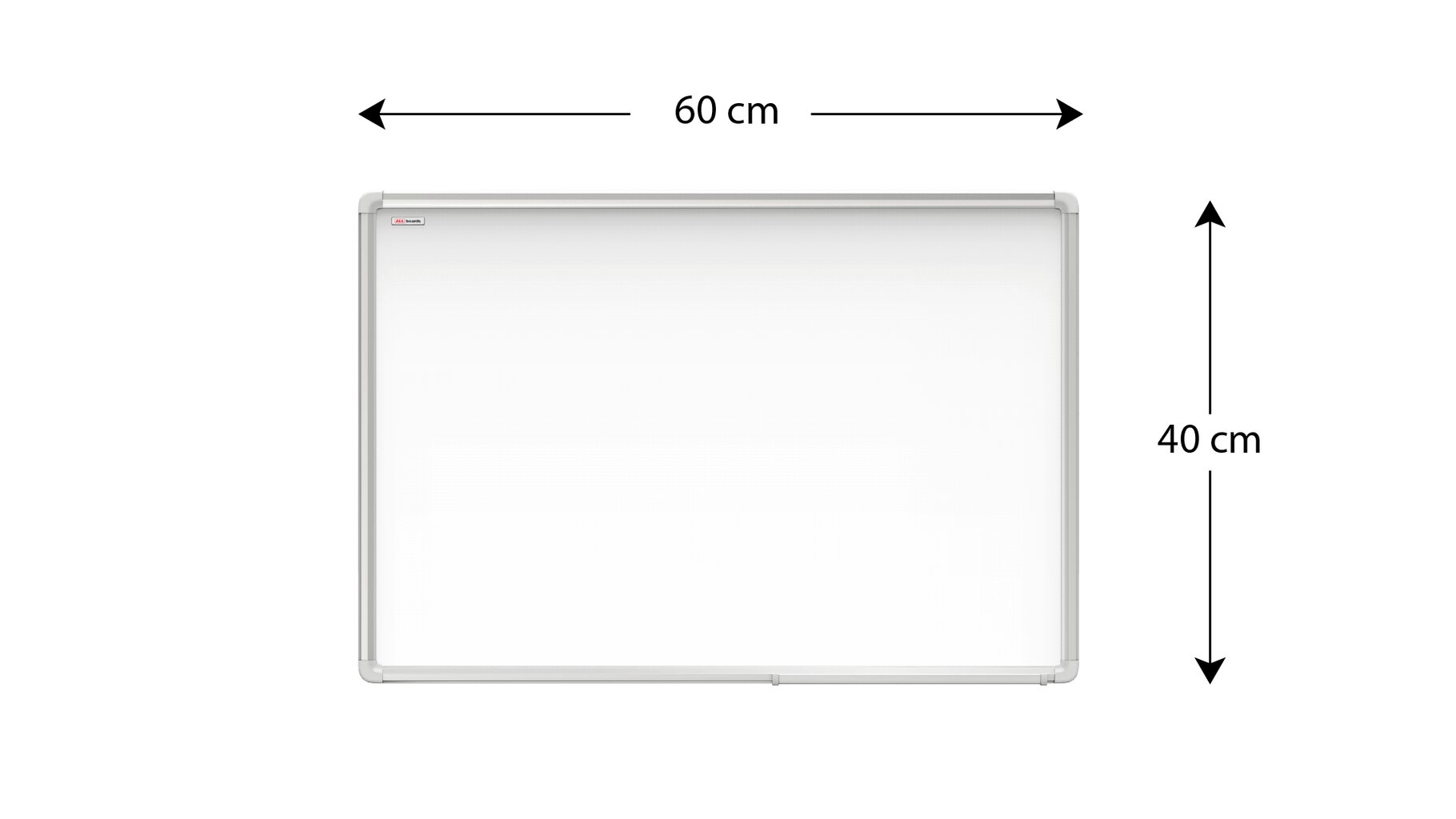 Magnetinė lenta Allborads, 60x40 cm kaina ir informacija | Kanceliarinės prekės | pigu.lt