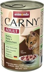 Konservai katėms Animonda, su vištiena, kalakutiena ir triušiena, 400 g kaina ir informacija | Animonda Gyvūnų prekės | pigu.lt