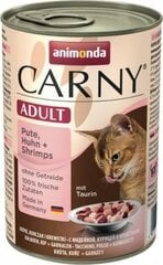 Konservai suaugusioms katėms Animonda, su kalakutiena, vištiena ir krevetėmis, 400 g kaina ir informacija | Konservai katėms | pigu.lt