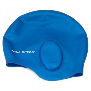 Plaukimo kepuraitė Aqua Speed Ear Cap, mėlyna цена и информация | Plaukimo kepuraitės | pigu.lt