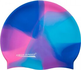 Шапочка для плавания Aqua Speed Bunt, синяя/розовая цена и информация | Шапочки для плавания | pigu.lt