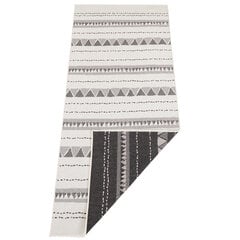 Northrugs dvipusis kilimas - takelis Twin Supreme Black Cream, 80x350 cm kaina ir informacija | Kilimai | pigu.lt