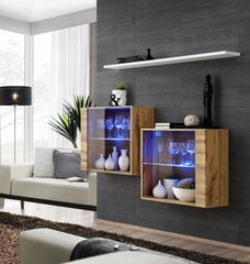 Комплект мебели для гостиной Switch SB 3, черный/дуб цена и информация | Секции | pigu.lt