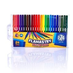 Flomasteriai Astra, 24 spalv. kaina ir informacija | Piešimo, tapybos, lipdymo reikmenys | pigu.lt