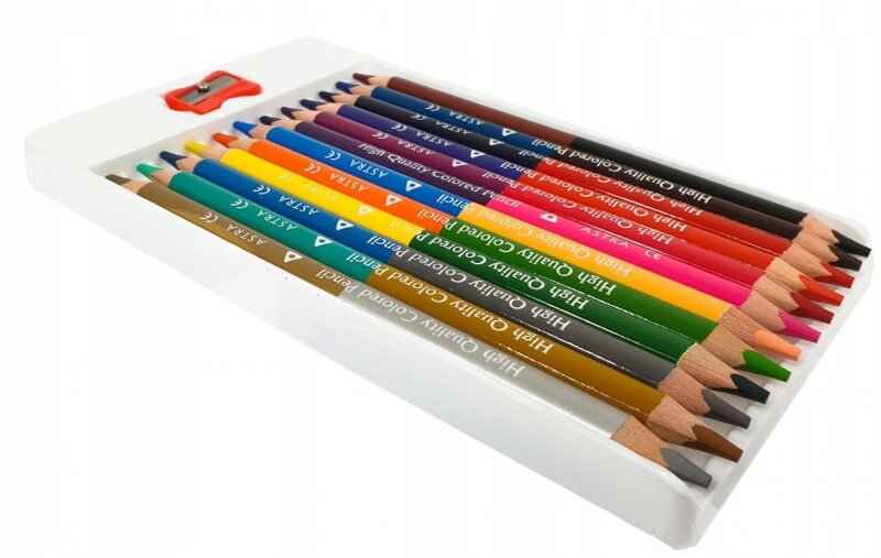 Dvipusiai spalvoti pieštukai Astra, 12 vnt kaina ir informacija | Piešimo, tapybos, lipdymo reikmenys | pigu.lt