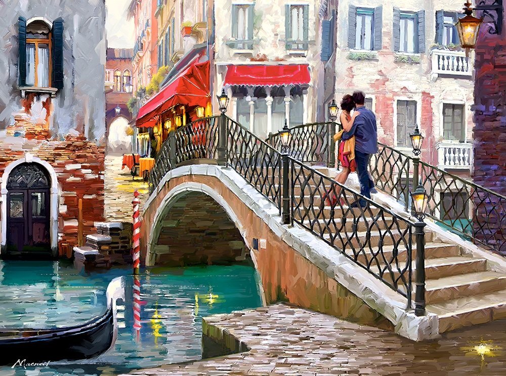 Dėlionė Castorland Puzzle Venice Bridge, 2000 d. kaina ir informacija | Dėlionės (puzzle) | pigu.lt