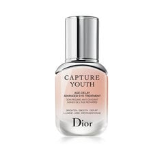 Освежающая сыворотка для глаз Dior Capture Youth Age-delay 15 мл цена и информация | Сыворотки, кремы для век | pigu.lt