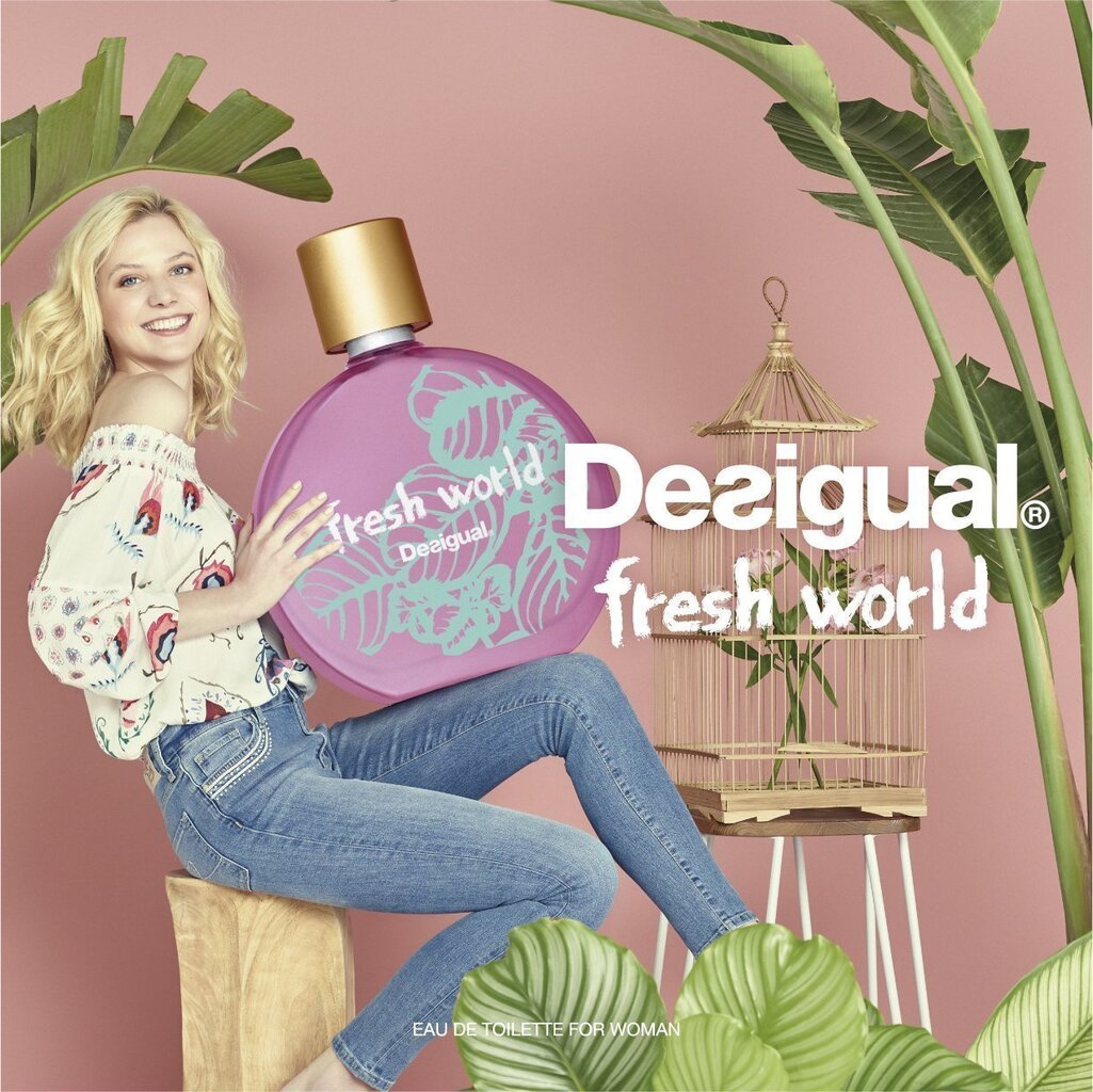 Tualetinis vanduo Desigual Fresh World EDT moterims 100 ml цена и информация | Kvepalai moterims | pigu.lt